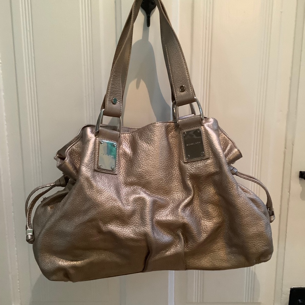 Michael Kors Metallic Leather Handbag